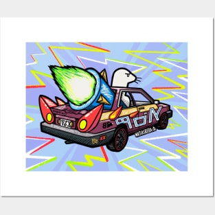 Turbo Retro Car Posters and Art